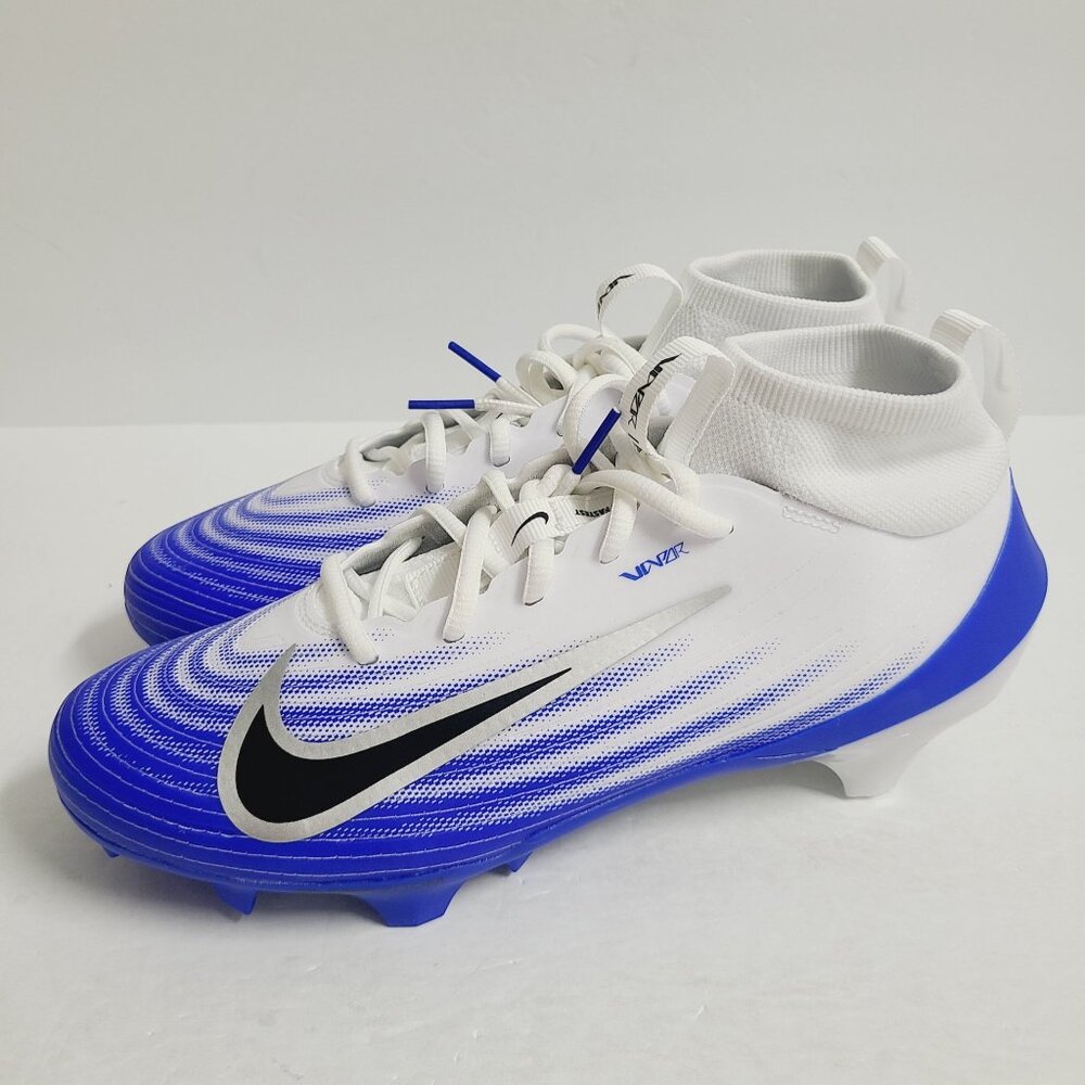 NEW Nike Air Zoom Vapor Pro 1 Football Cleats FB3298-101 Size 7.5 White Blue